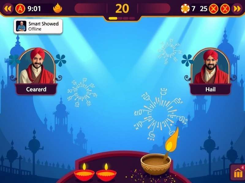 Smart Showdown Diwali event with fireworks graphics