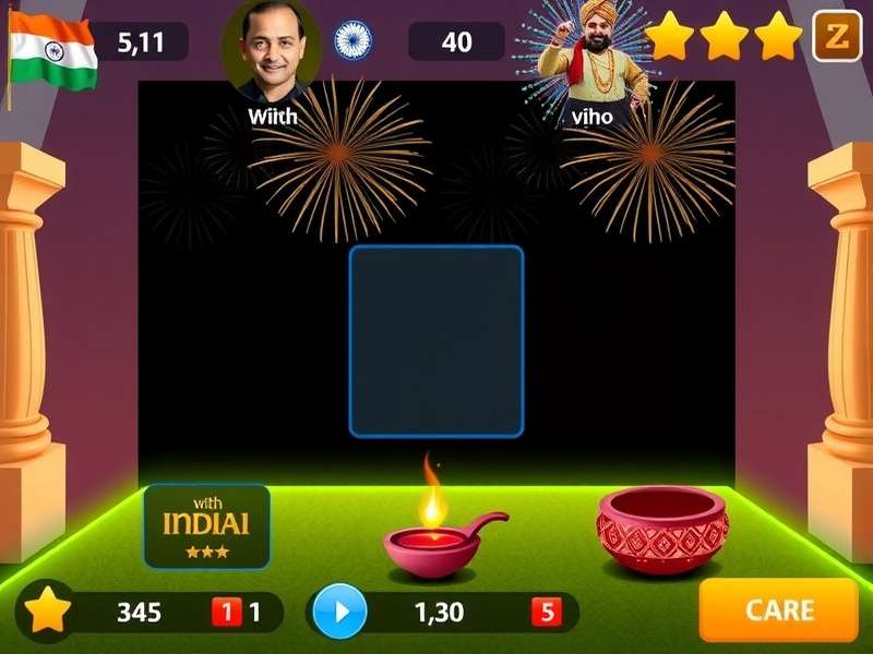 Smart Showdown game screenshot showing Indian players competing